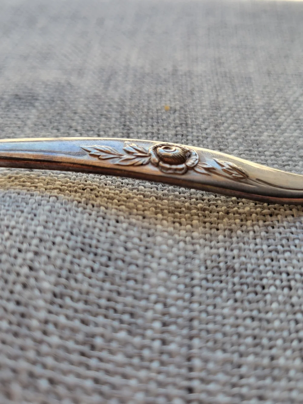 ​Vintage Oneida Heirloom Sterling DAMASK ROSE Gravy Ladle Serving Spoon 1.0 Oz